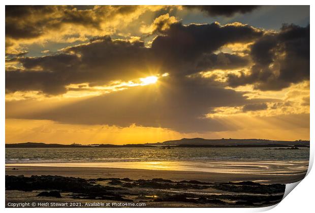 Rhosneigr Beach, Anglesey Print by Heidi Stewart