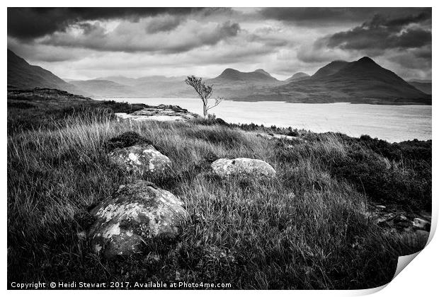 Loch Torridon View Print by Heidi Stewart
