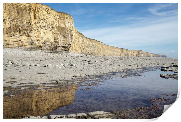 Colhuw Beach Llantwit Major Print by Heidi Stewart