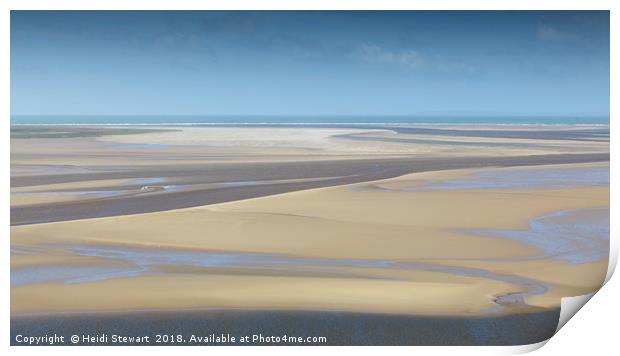 Sand, Sea and Sky Print by Heidi Stewart