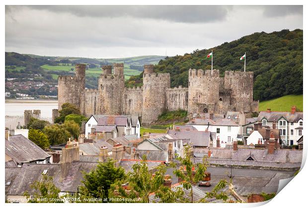 Conwy Castle Print by Heidi Stewart