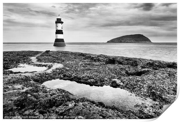 Penmon Lighthouse, Anglesey Print by Heidi Stewart