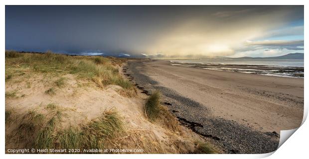 Newborough Beach, Anglesey Print by Heidi Stewart