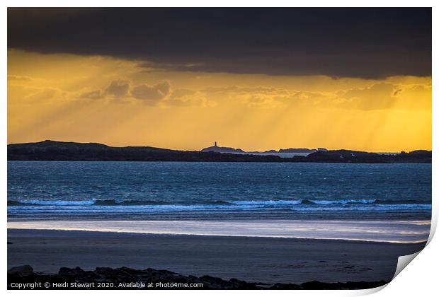 Rhosneigr Beach, Anglesey Print by Heidi Stewart