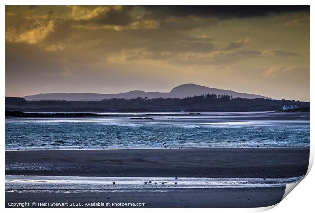 Rhosneigr Beach, Anglesey Print by Heidi Stewart