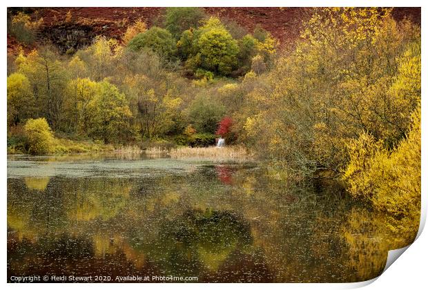 Clydach Vale Country Park, Rhondda Valley Print by Heidi Stewart