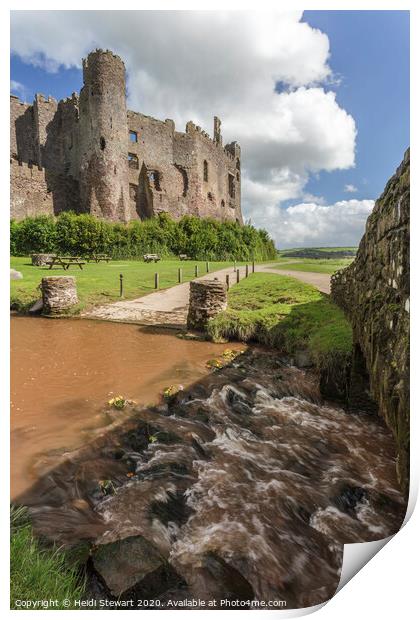 Laugharne Castle, Camarthenshire, Wales Print by Heidi Stewart
