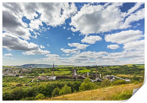 Cwm Colliery, near Beddau, South Wales Print by Heidi Stewart