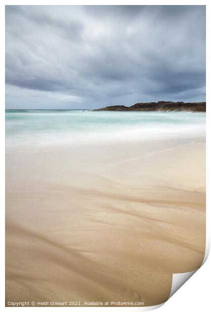 Clachtoll Beach North West Scotland Print by Heidi Stewart