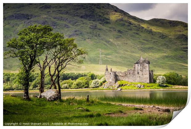 Kilchurn Castle, Scotland Print by Heidi Stewart