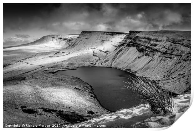 Llyn y Fan Fach, Brecon Beacons. Print by Richard Morgan