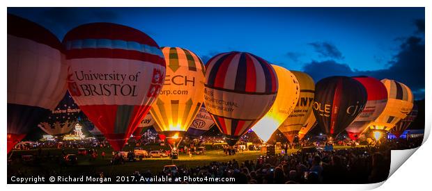 Bristol Balloon Fiesta Print by Richard Morgan