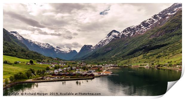 Olden, Norway Print by Richard Morgan