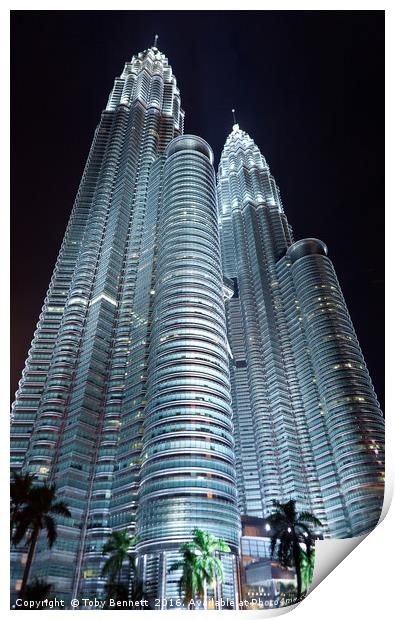 The Petronas Towers Print by Toby Bennett