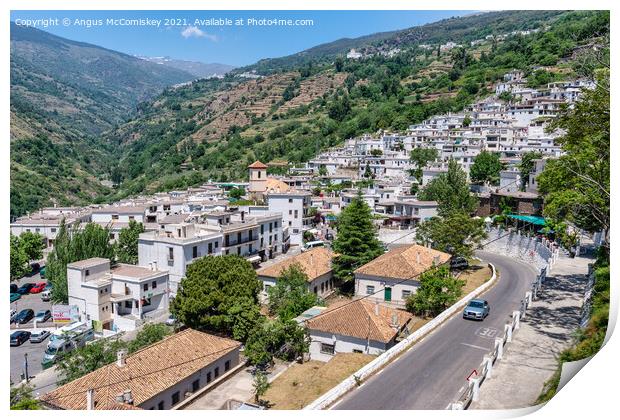 Pampaneira in Andalusia, Spain Print by Angus McComiskey