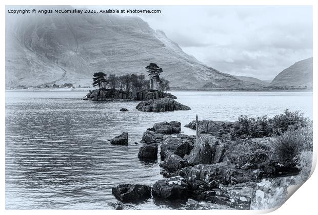 Early morning on Upper Loch Torridon (toned) Print by Angus McComiskey