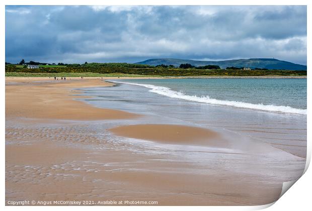 Dornoch beach in Sutherland, Scotland Print by Angus McComiskey
