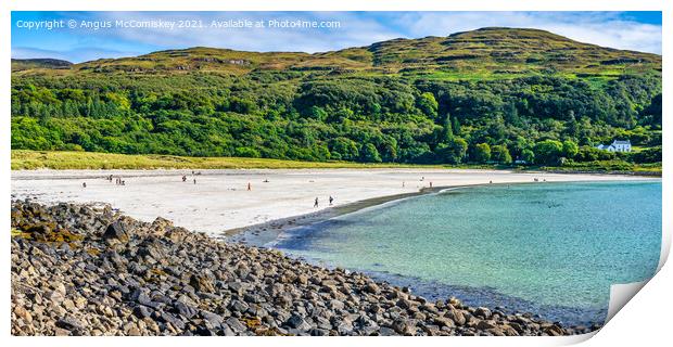 Calgary Beach, Isle of Mull panorama Print by Angus McComiskey