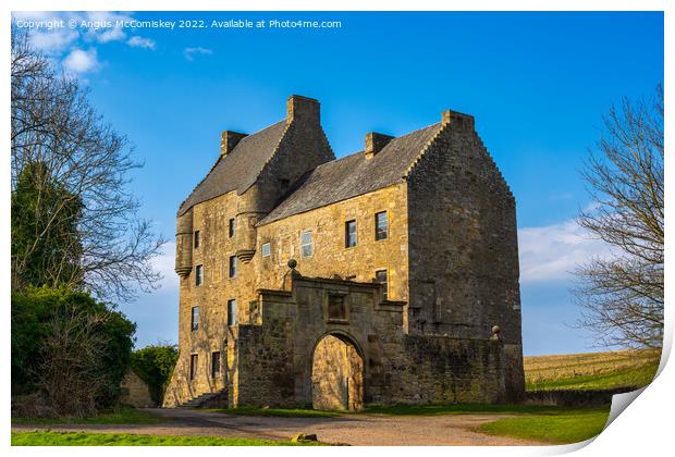 Midhope Castle, West Lothian, Scotland Print by Angus McComiskey