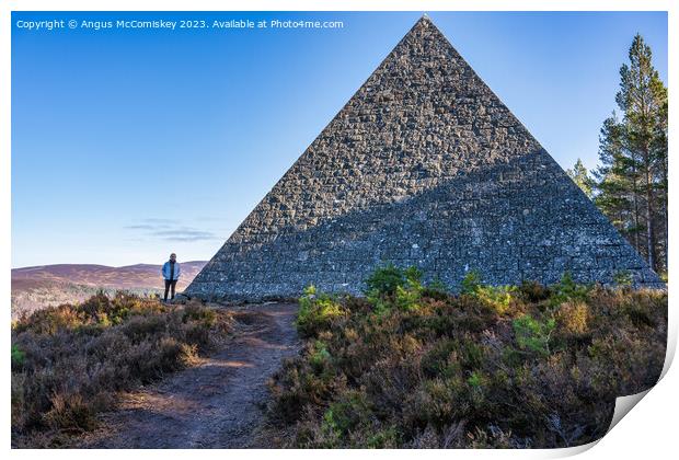 Prince Albert’s Pyramid on the Balmoral Estate Print by Angus McComiskey