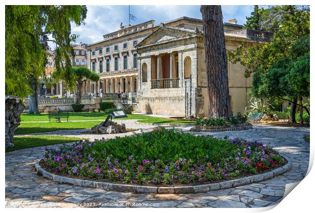 The Garden of the People, Corfu, Greece Print by Angus McComiskey