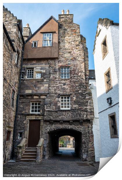 Bakehouse Close, Canongate, Edinburgh Print by Angus McComiskey
