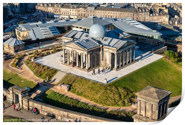 Collective Arts Centre on Calton Hill, Edinburgh Print by Angus McComiskey