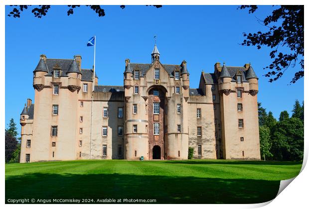 Fyvie Castle in Aberdeenshire, Scotland Print by Angus McComiskey