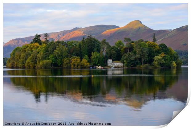 Derwent Isle at sunrise Print by Angus McComiskey