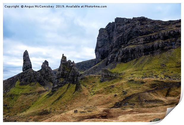 Old Man of Storr on the Trotternish Ridge Print by Angus McComiskey