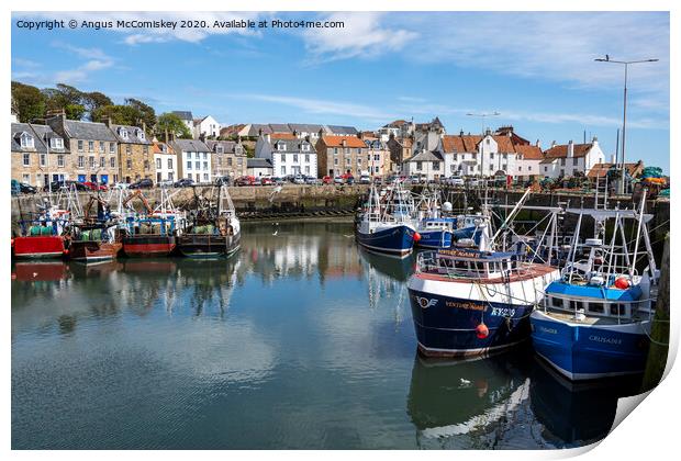 Pittenweem Harbour Print by Angus McComiskey