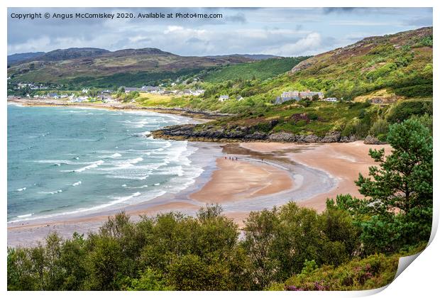 Gairloch Beach looking north Print by Angus McComiskey