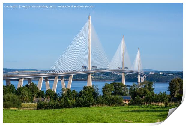 Queensferry Crossing Print by Angus McComiskey