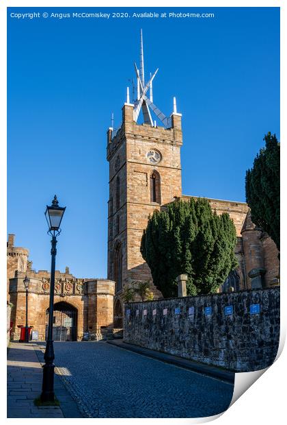 St Michael's Parish Church Linlithgow Print by Angus McComiskey