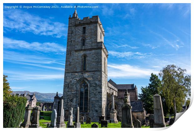 Church of the Holy Rude Print by Angus McComiskey