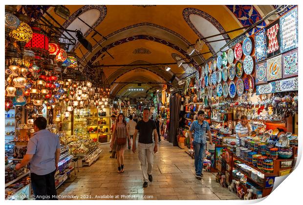 Grand Bazaar, Istanbul Print by Angus McComiskey