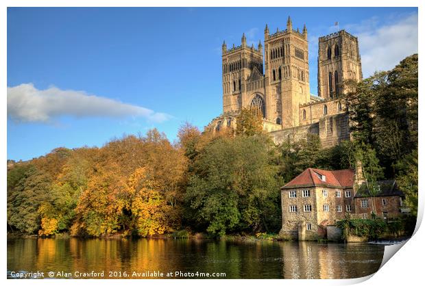 Durham Cathedral Print by Alan Crawford