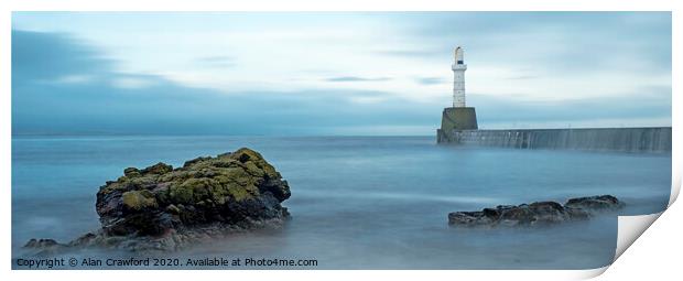 Harbour Light Print by Alan Crawford