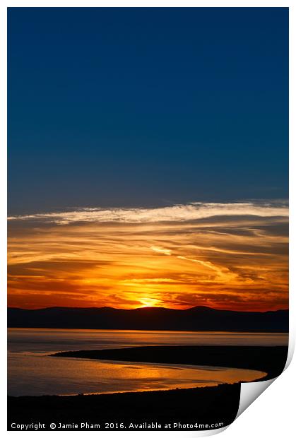 Sunrise over Mono Lake. Print by Jamie Pham