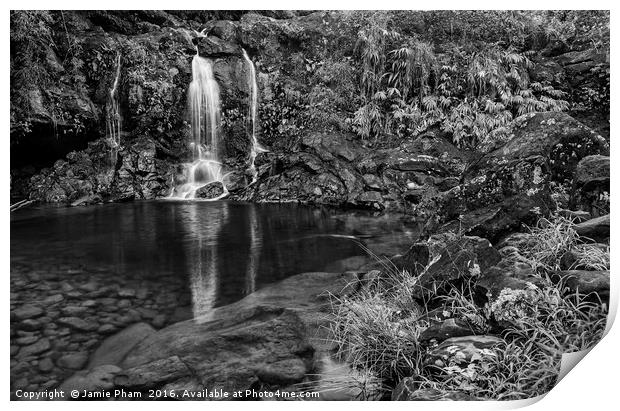 The beautiful and magical waterfalls in Maui Print by Jamie Pham
