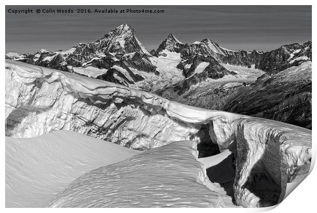Swiss Alps Print by Colin Woods