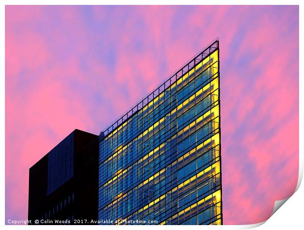 The Renzo Piano Building, Berlin Print by Colin Woods