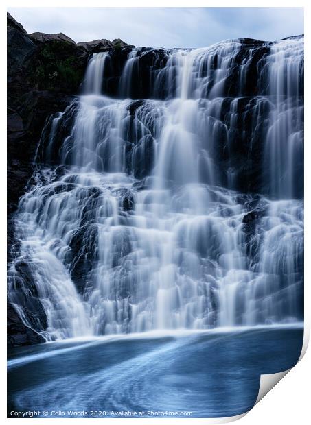 The Chute de la Chaudière waterfall at Charny, Quebec City, Canada Print by Colin Woods