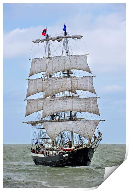 Two-Master Sailing Ship Mercedes Print by Arterra 