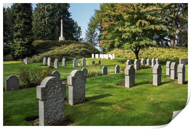 St Symphorien WW1 Military Cemetery Print by Arterra 