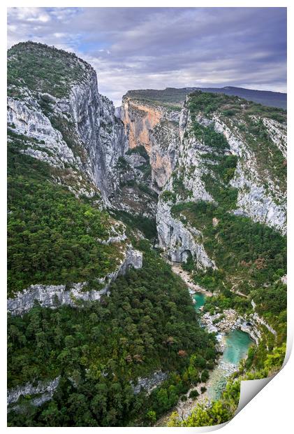 Point Sublime in the Gorges du Verdon, Provence Print by Arterra 