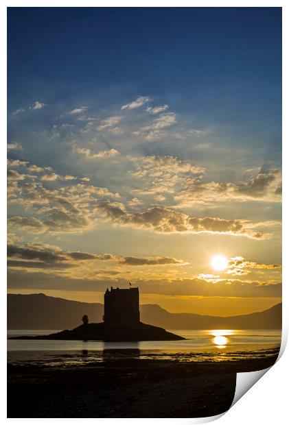 Castle Stalker at Port Appin, Scotland Print by Arterra 