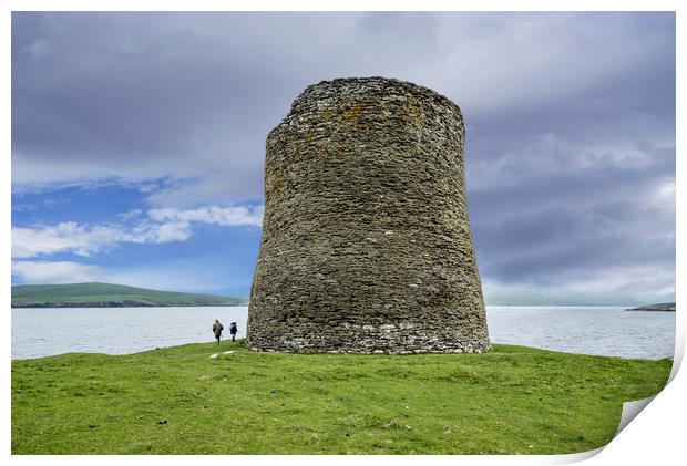 Mousa Broch, Shetland Islands Print by Arterra 