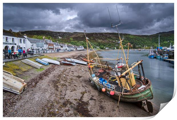 Ullapool Harbour, Scotland Print by Arterra 