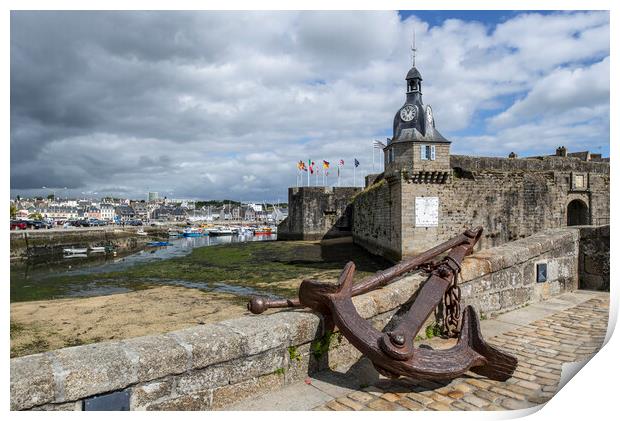 Ville Close at Concarneau in Finistère, Brittany, France Print by Arterra 